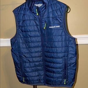 Vineyard Vines Navy Quilted Vest